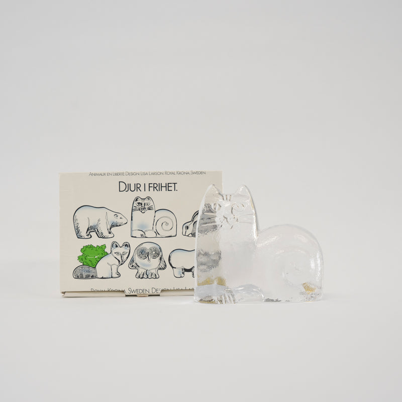 ROYAL KRONA Glass Cat
