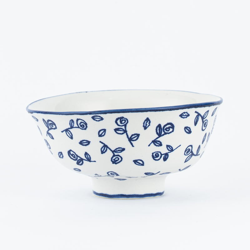 陶器のバラ9個とスタンド　イタリア製 フランクリンミント社 薔薇とごはんの日々（大）