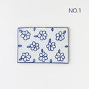 花柄の陶板（ミニ）