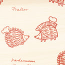 托盤M（刺猬貝克，紅色）