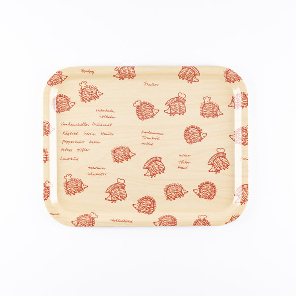 Tray M (hedgehog baker, red)