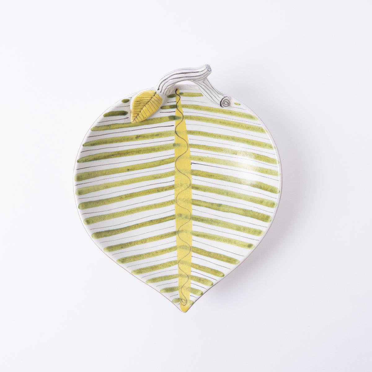Leaf plate (faience, 19cm) 1