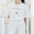 T-襯衫（我和鄰居香草白色）