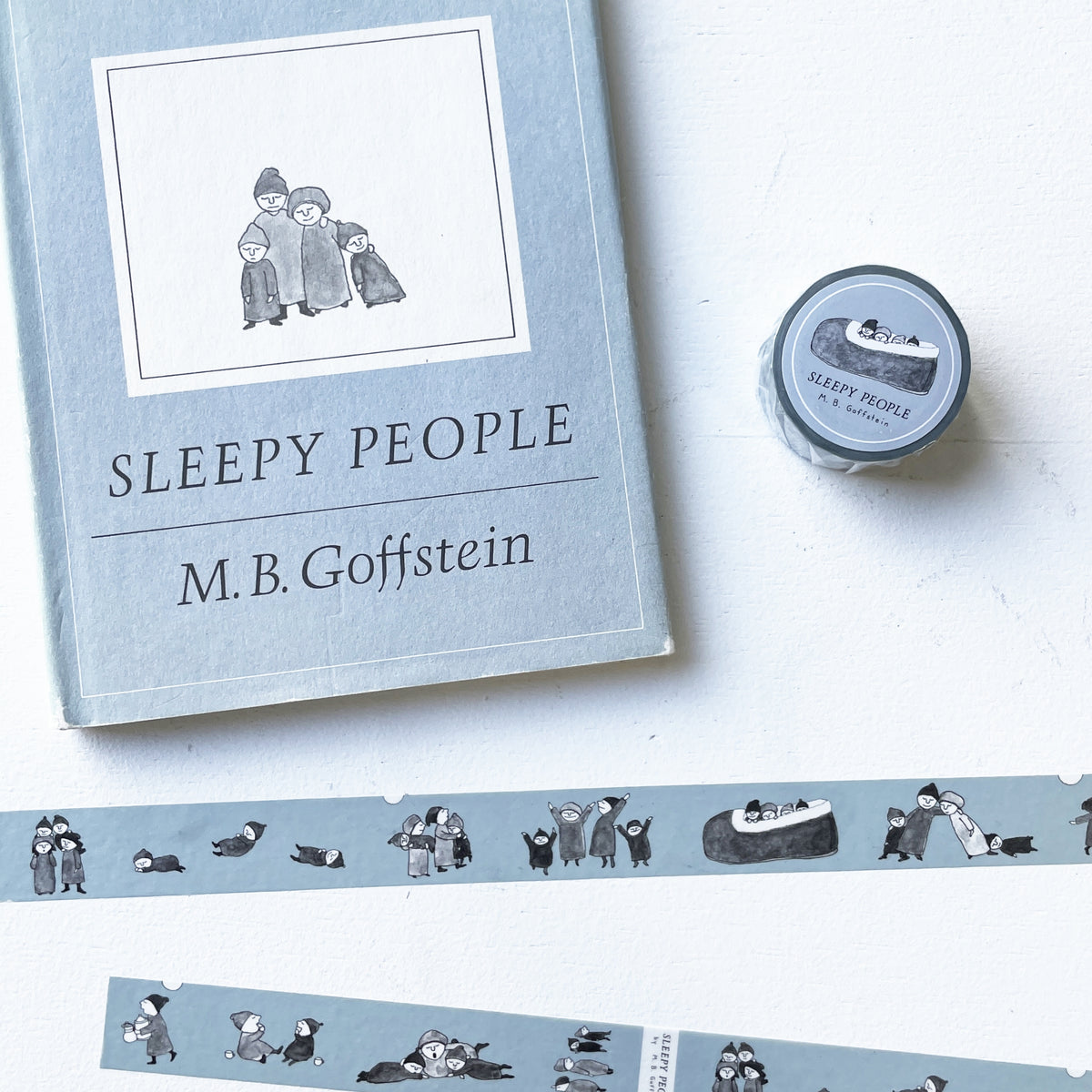 マスキングテープ（20mm・ねむたいひとたち）