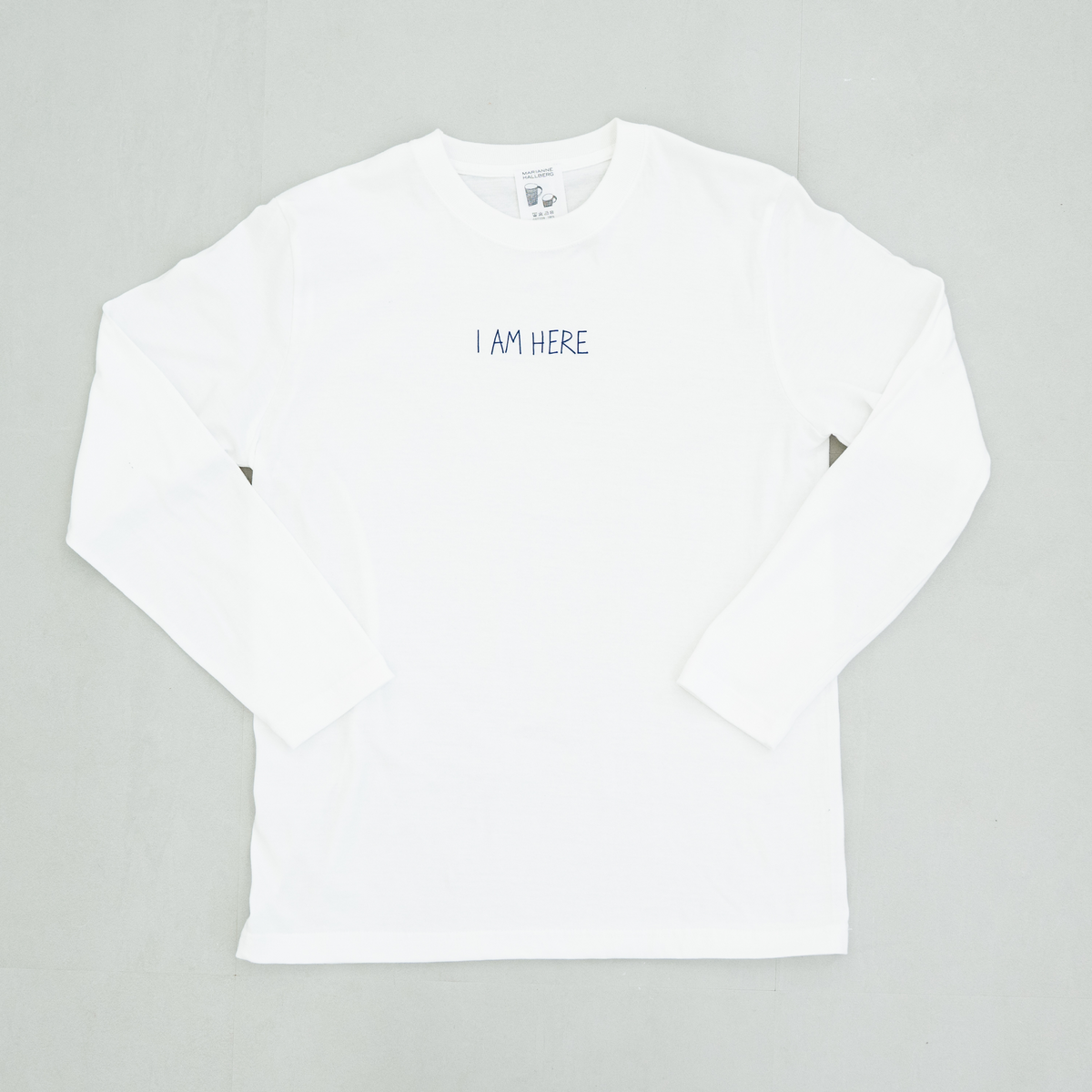 いくら FOR A REASON BEAR ロンT +ホワイト ロンT ロングTシャツ(I AM HERE・ホワイト)