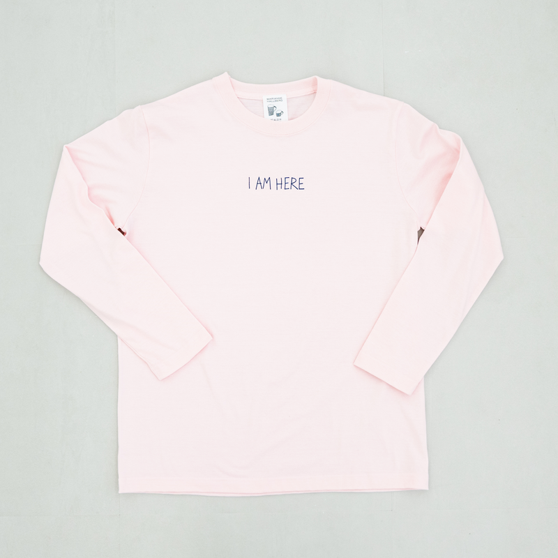 Long T -shirt (I am here / pink)