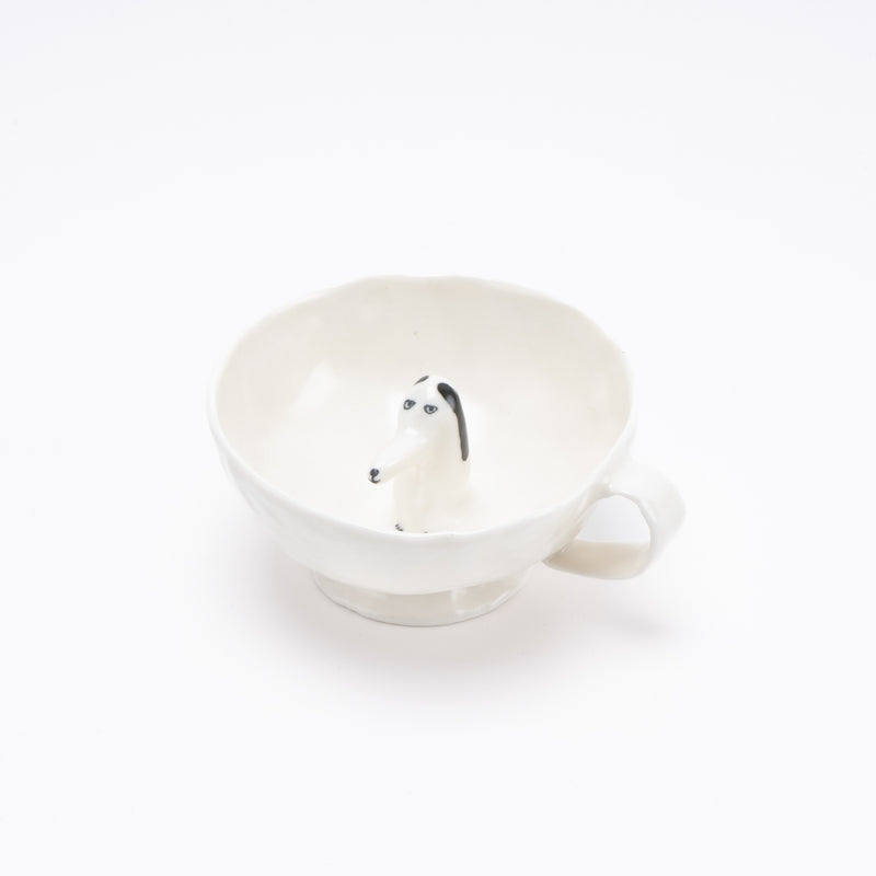Happy tea cup (black mimi / pachiri)