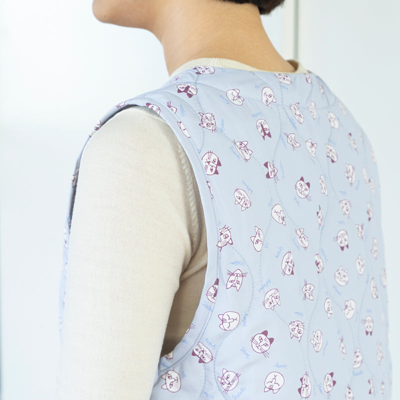 Quilt vest (sketch cats)