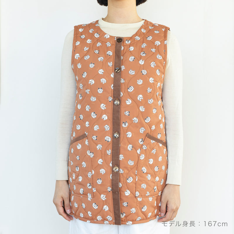 Quilt vest (sketch cats)