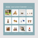 壁掛けカレンダー2026（リサ・ラーソン　セラミックワークス）