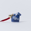 根付キーホルダー（ココロシズカの午・青）