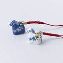 根付キーホルダー（ココロシズカの午・青）