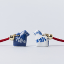 根付キーホルダー（ココロシズカの午・青）