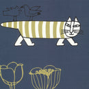 窗簾（Mikey Flower Navy）