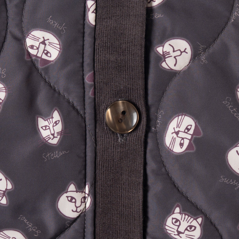 Quilt vest (sketch cats)