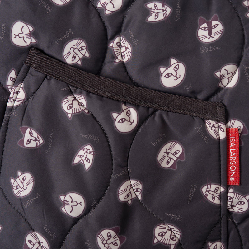 Quilt vest (sketch cats)