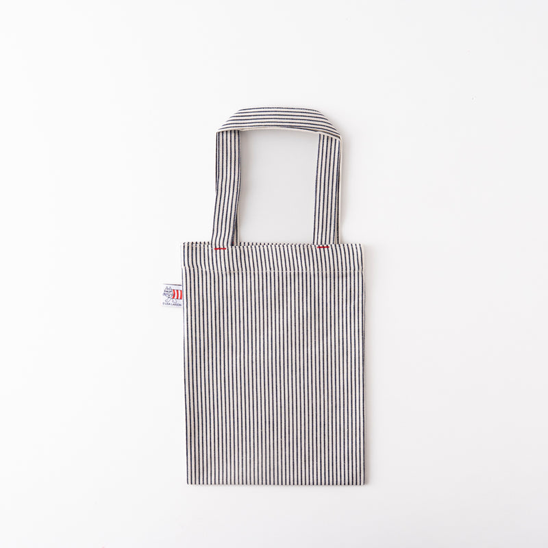HUMAN MADE ストライプトートバッグ　ヒッコリー　未使用 ミニトートバッグ（マイキー×ヒッコリー）