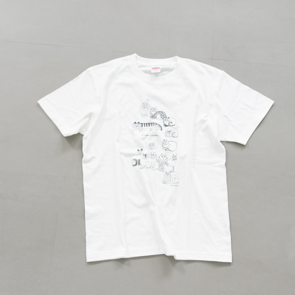 Tシャツ(スケッチねこ・バニラホワイト) Tシャツ(スケッチねこ・バニラホワイト)