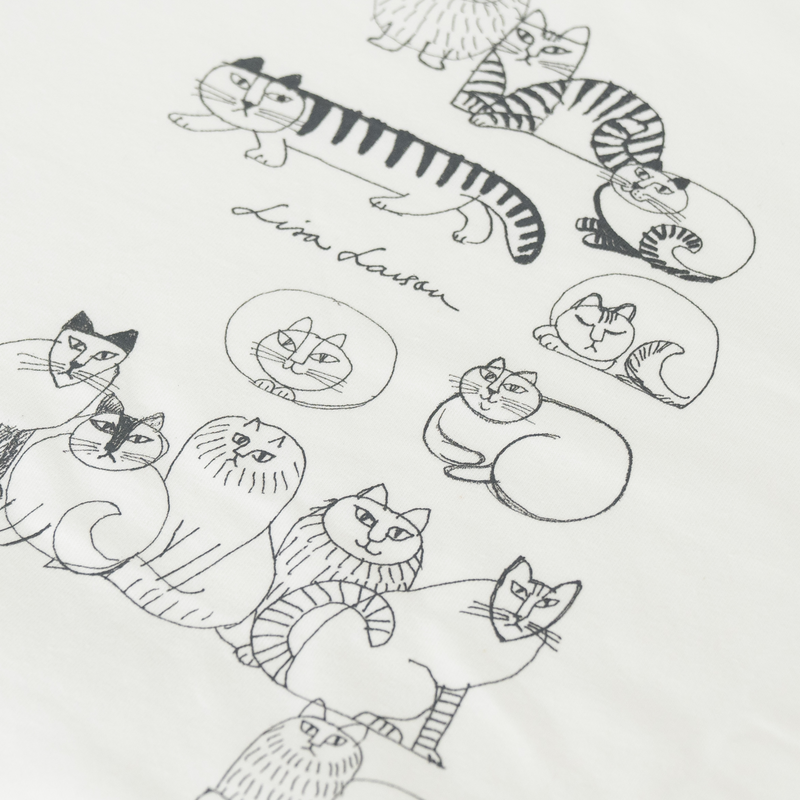 T -shirt (sketch cat / vanilla white)