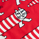 Printed and wet (my key pattern, red x red)