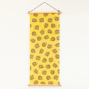 捺染てぬぐい（ハリネズミ3兄弟・イエロー）