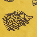 捺染てぬぐい（ハリネズミ3兄弟・イエロー）