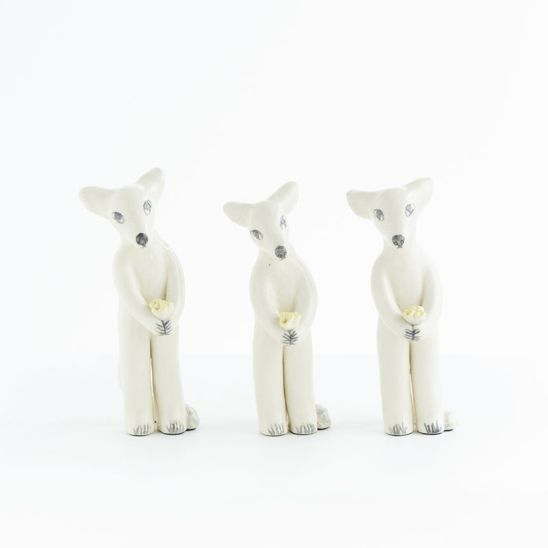 White fox standing NO.03