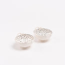 帶手柄的狗碗（白色咪咪，點，帕奇里）