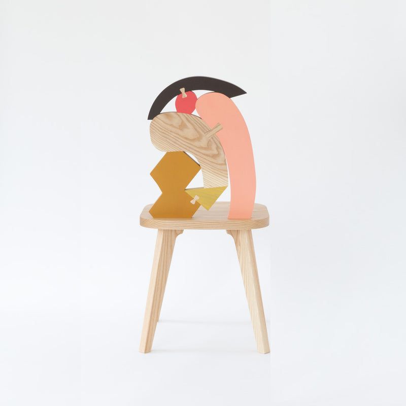 「もの想い」の椅子。 NO.2（ピンク）
