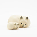 リサラーソン｜陶器 雪の中のFOX親子セット