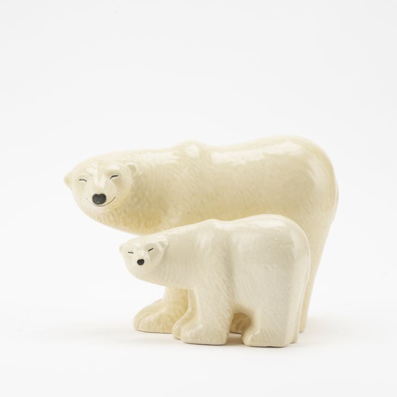 Polar bear parent and child set