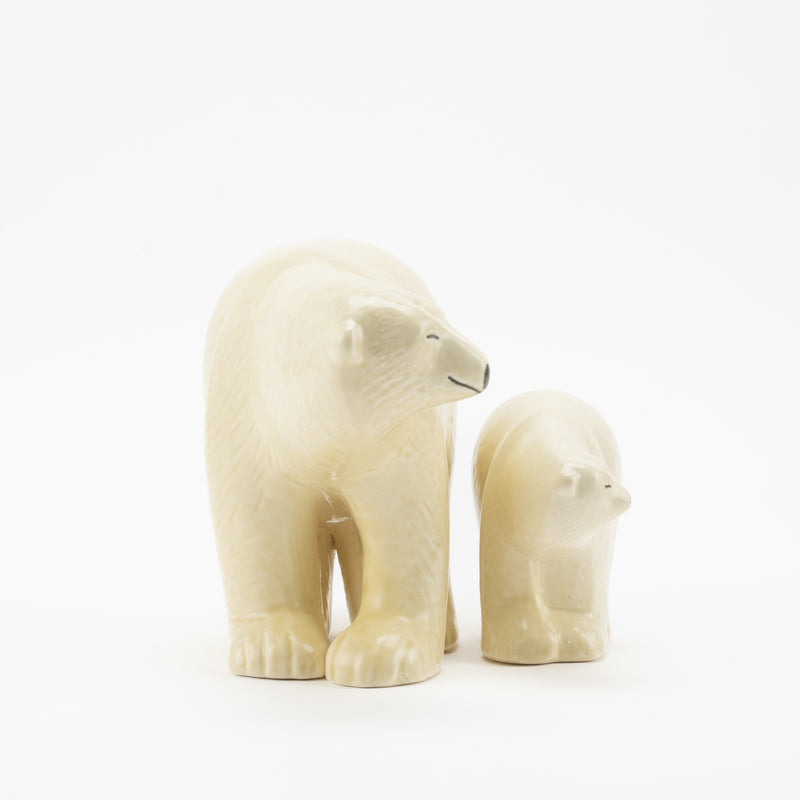 Polar bear parent and child set