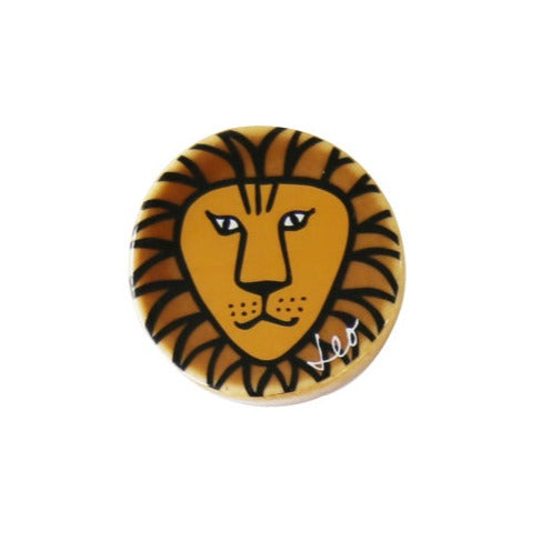 Pottery magnet (lion)