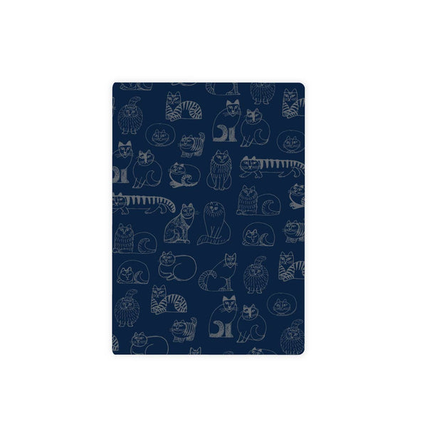 A5 Snow -bleed notebook (sketch cat, navy)