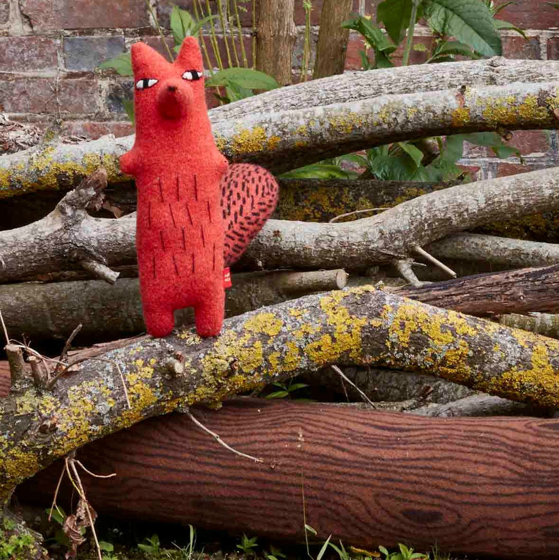 キツネ 狐 人形 ぬいぐるみ LITTLE FOLK FOX 物申し RENARD 猟師