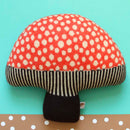 きのこのクッション（レッド）