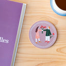 コースター（お花をわけあう）