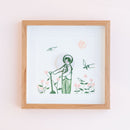 陶器和繪畫花3號（帶有額頭）