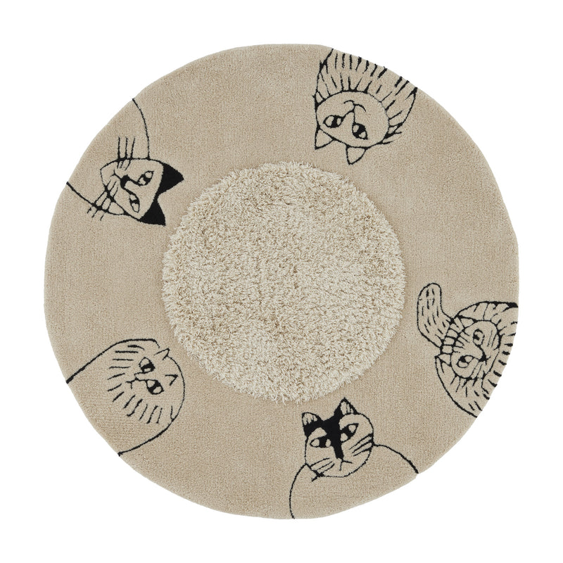 Round mat (sketches cats)