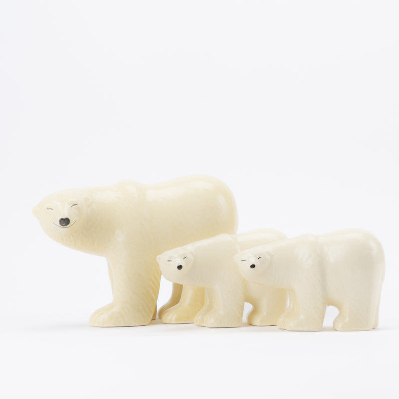 Polar bear family set