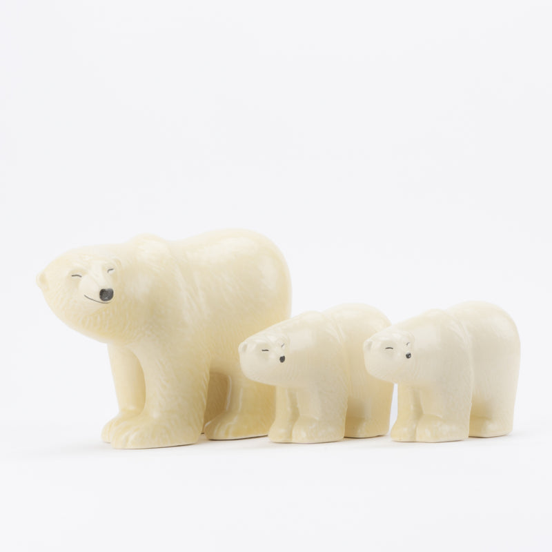 Polar bear family set