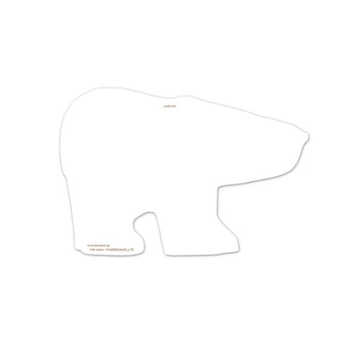 ダイカットカード（シロクマ）