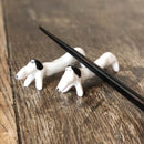 筷子休息（黑狗，黑色）