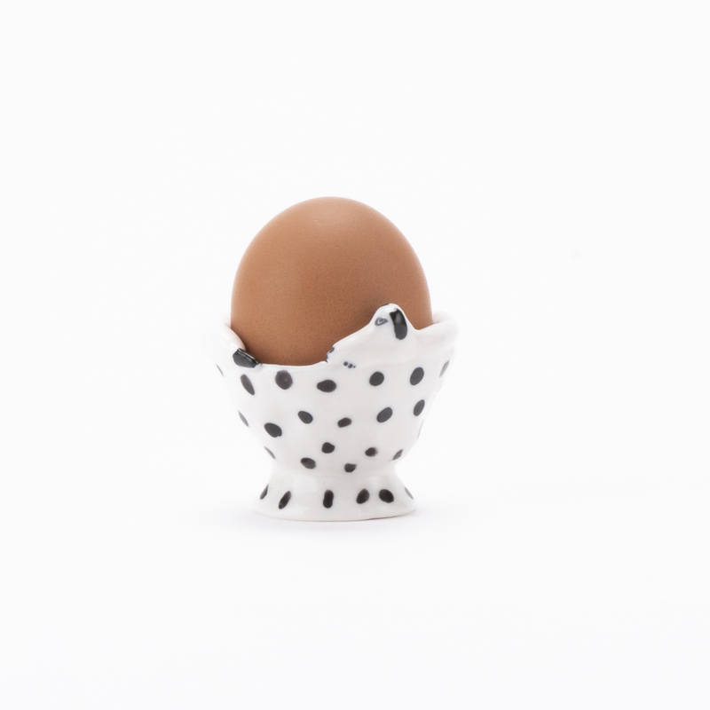 Egg stand (black mimi / dot)