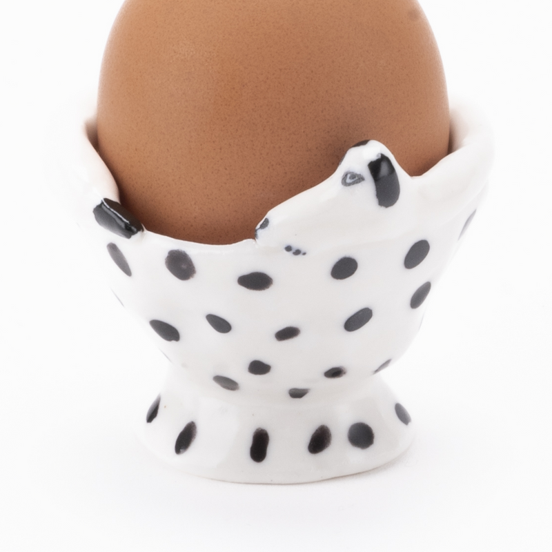 Egg stand (black mimi / dot)