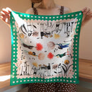 手帕（花生藍色）