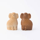 貴賓犬迷你（棕色左）