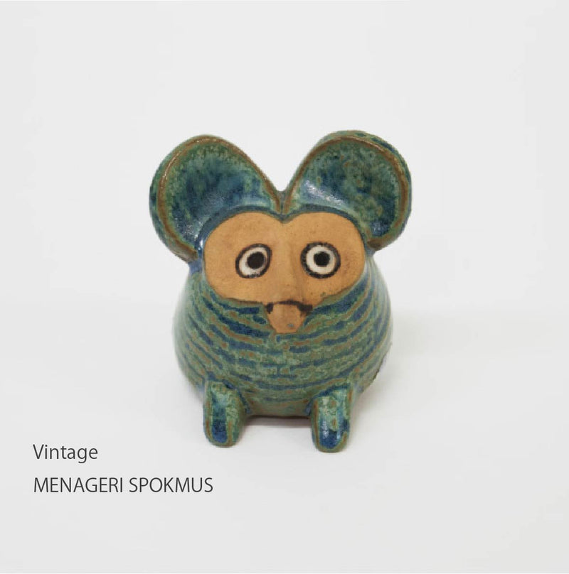 Kokeshi no child mouse (blue)