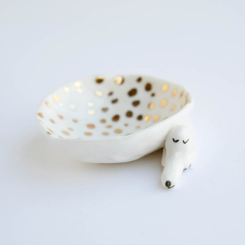 Accessories Tray (Singing dog, Gold Dot)