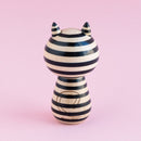 ドナのこけし （モノクロのねこ）